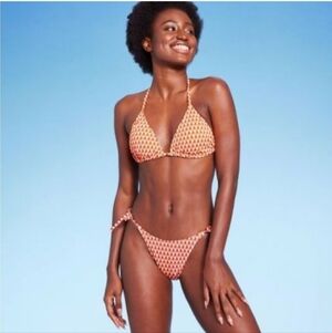 Wild Fable Retro Geometric String Bikini